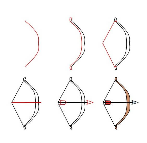 Desenhos de Imagem gratuita de arco e flecha