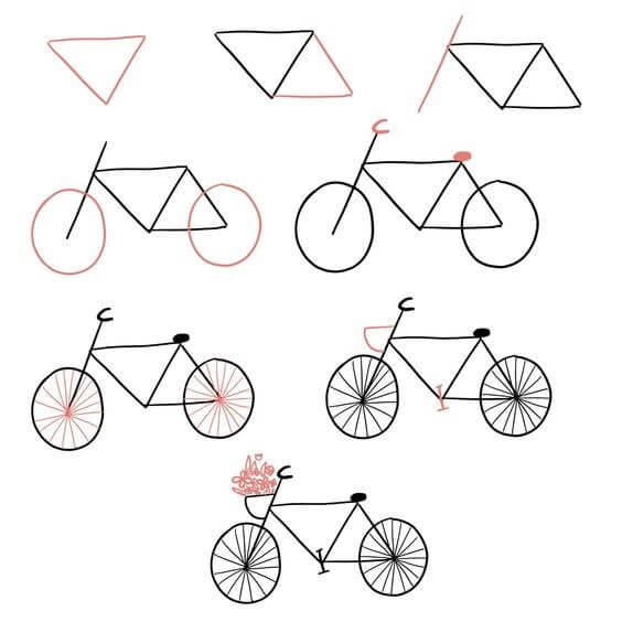 Desenhos de Imagem gratuita de bicicleta