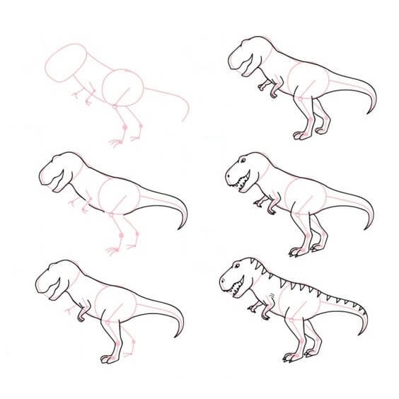 Desenhos de Imagem gratuita de T-Rex