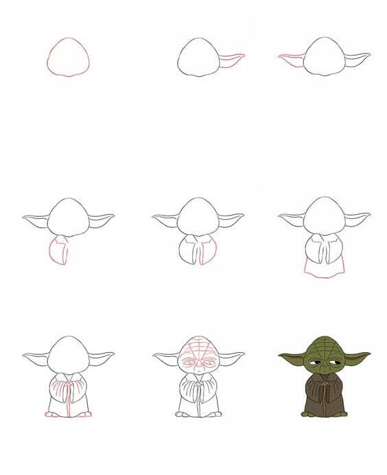 Desenhos de Imagem gratuita do Baby Yoda