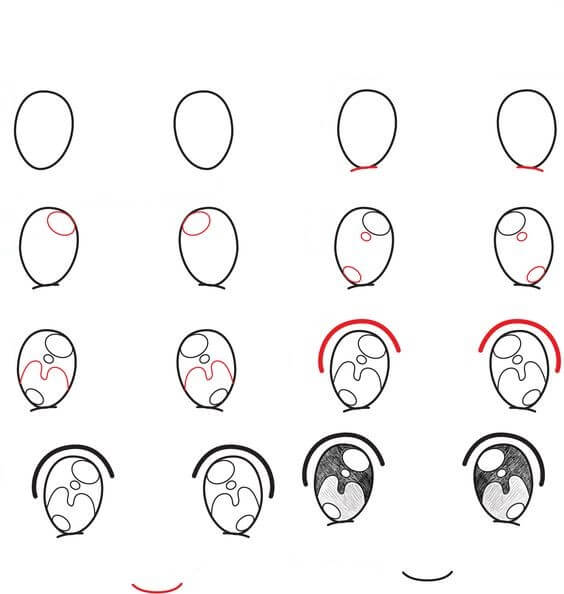 Desenhos de Imagem Olhos de anime brilhantes
