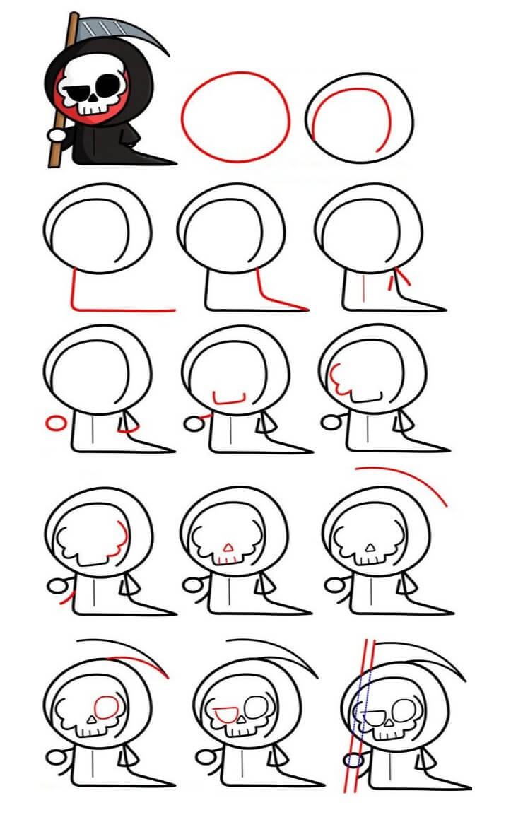 Desenhos de Imagem pequena do ceifador