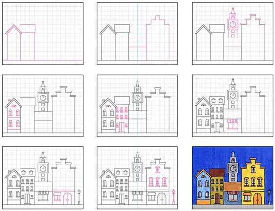 Desenhos de Impressão da cidade
