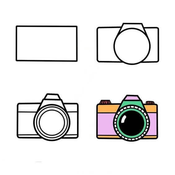 Desenhos de Impressão gratuita da câmera