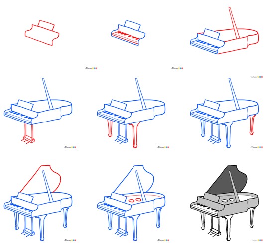 Desenhos de Piano
