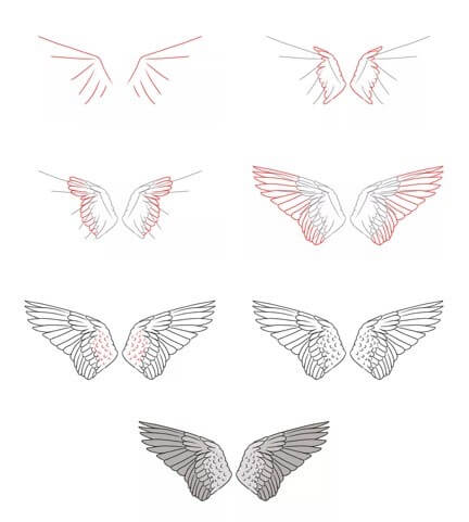 Desenhos de Imprimir Asas de Anjo
