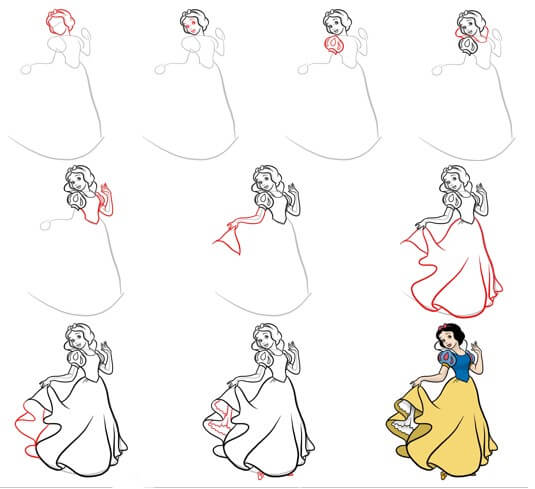 Desenhos de Imprimir Branca de Neve