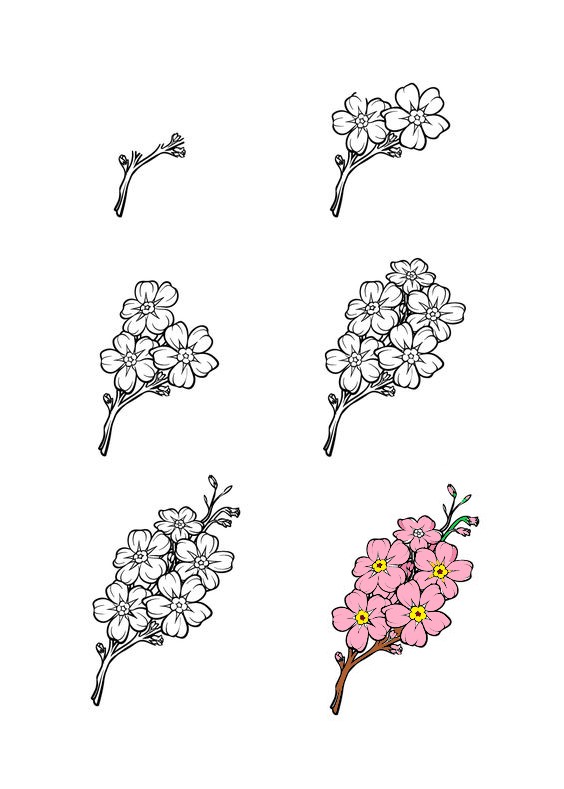 Desenhos de Incrível flor de cerejeira