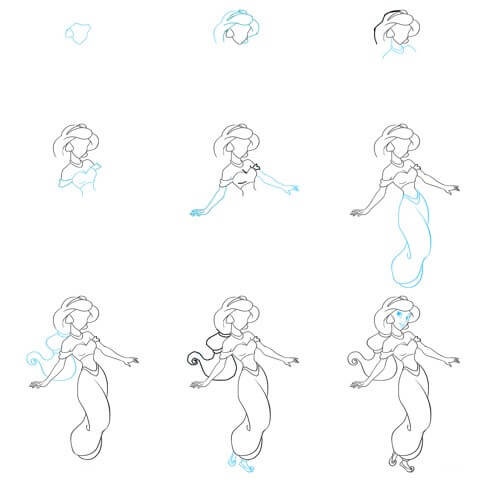 Desenhos de Jasmine deslumbrante