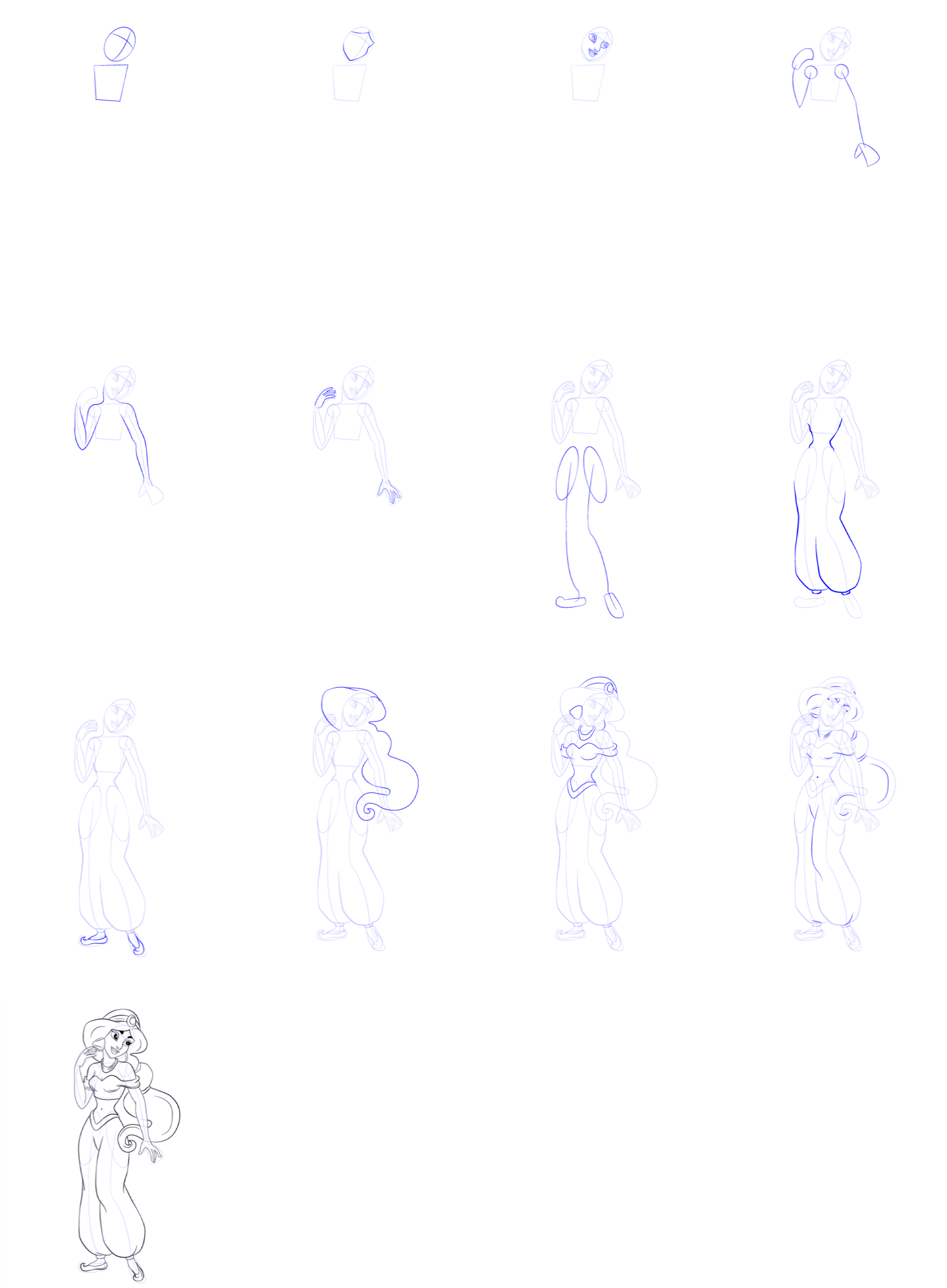 Desenhos de Jasmine para imprimir