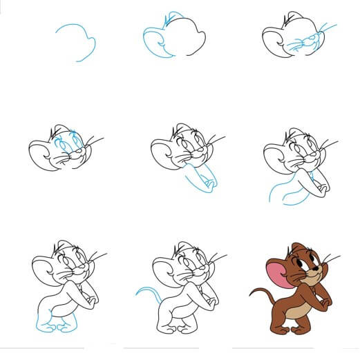 Desenhos de Jerry o ratinho adorável