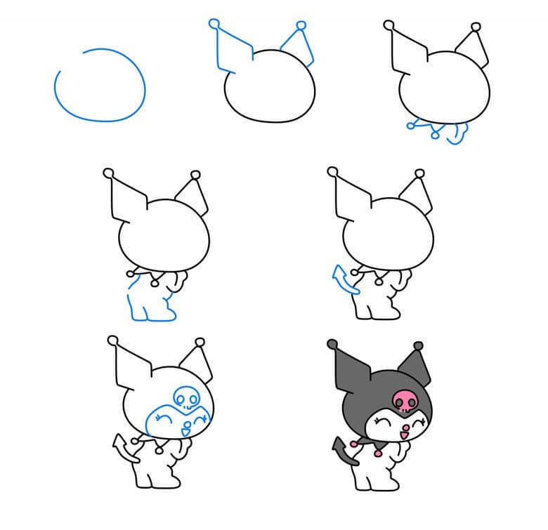 Desenhos de Kuromi adorável