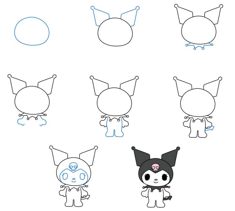 Desenhos de Kuromi fofa
