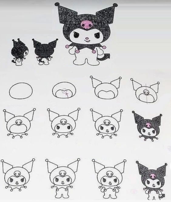 Desenhos de Kuromi grátis