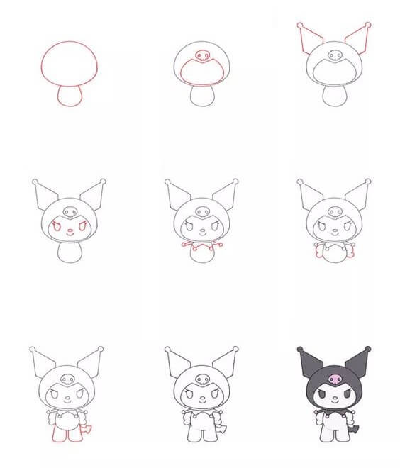 Desenhos de Kuromi para crianças
