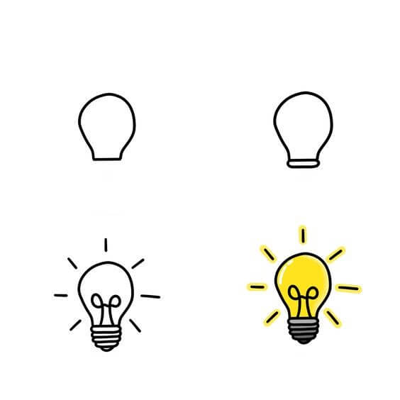 Desenhos de Lâmpada Ensolarada