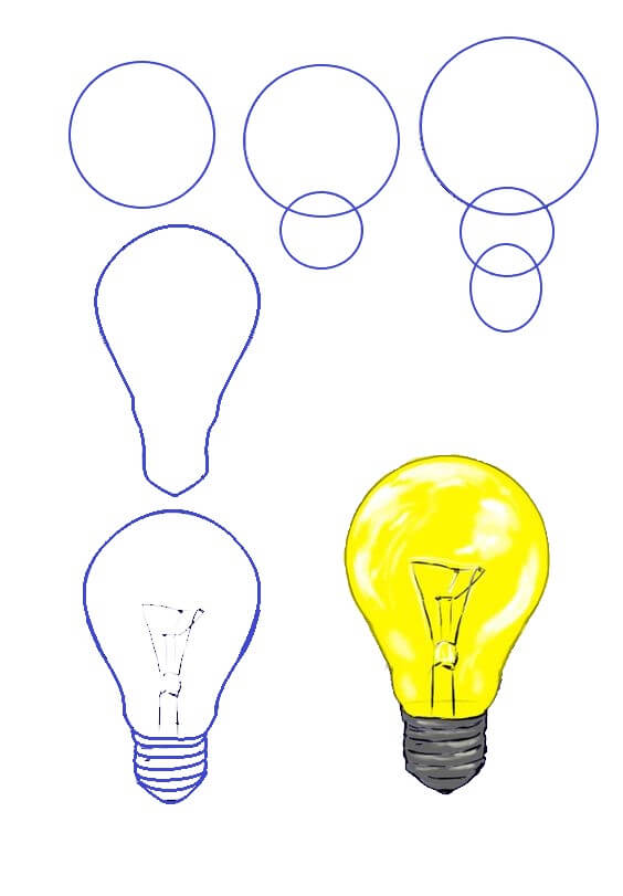 Desenhos de Lâmpada Luminosa