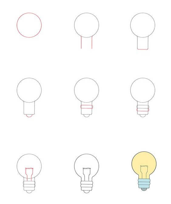 Desenhos de Lâmpada Minimalista