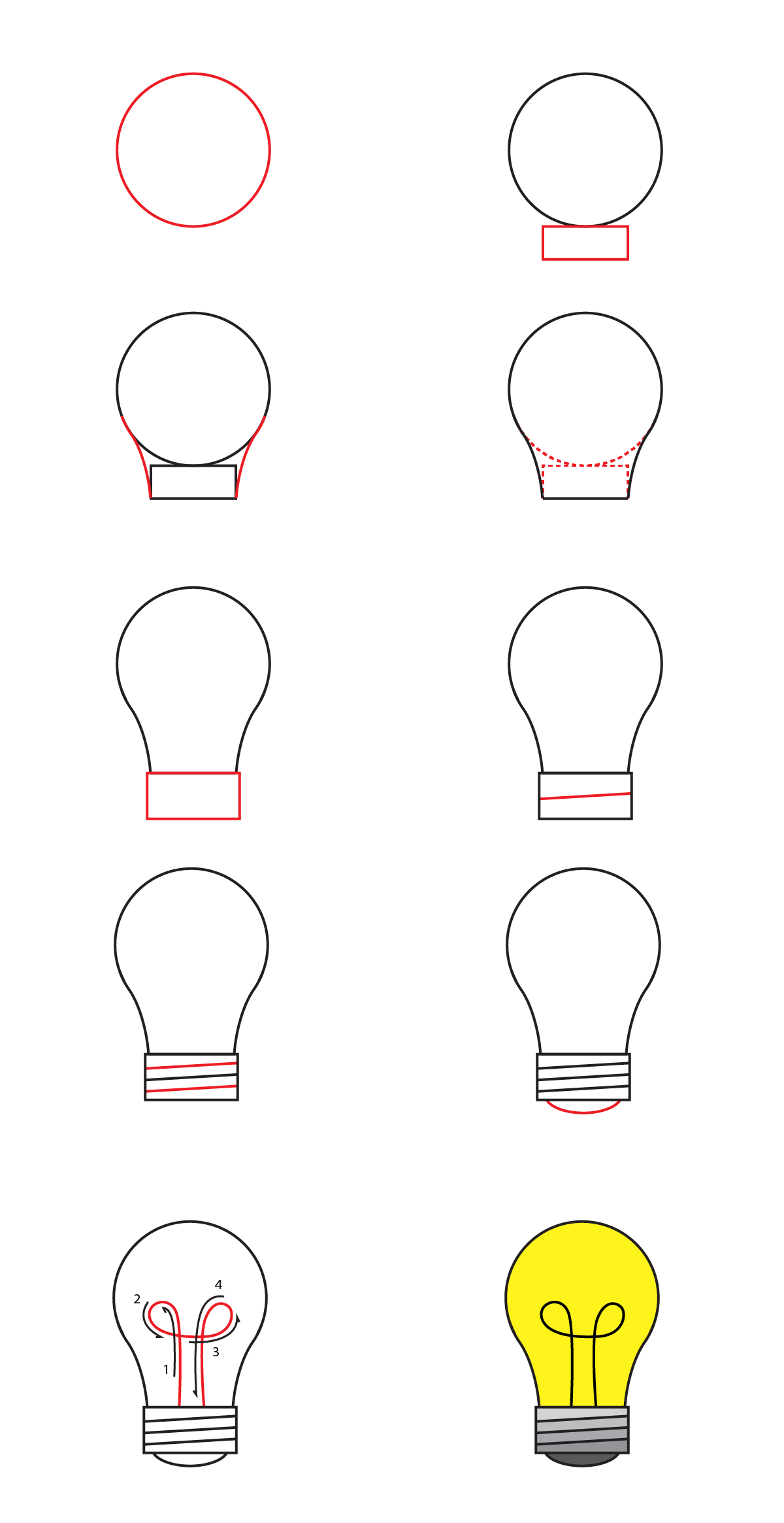 Desenhos de Lâmpada Moderna