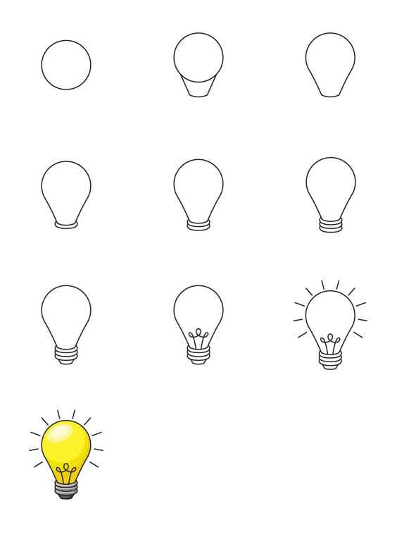 Desenhos de Lâmpada Radiante