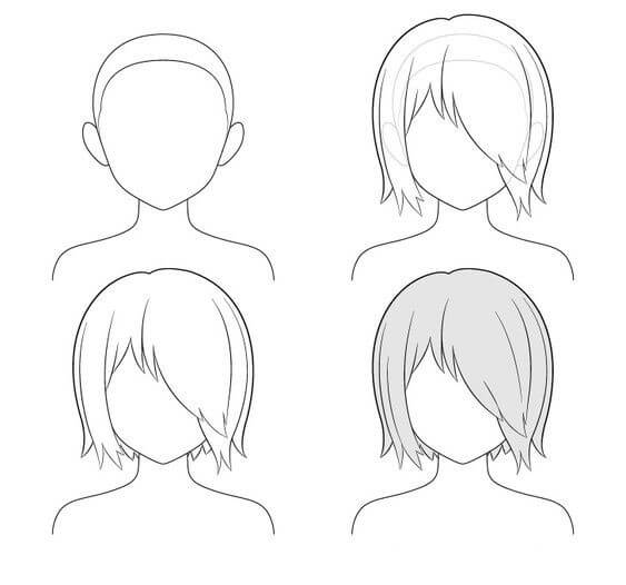 Desenhos de Lateral do cabelo