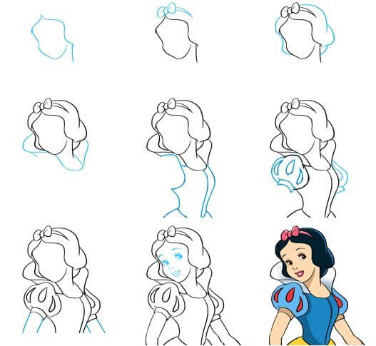Desenhos de Linda Branca de Neve