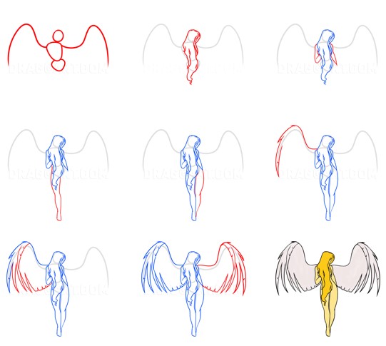 Desenhos de Lindo anjo