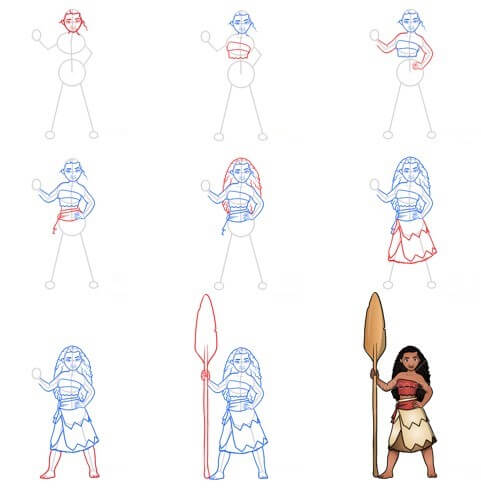 Desenhos de Moana grátis