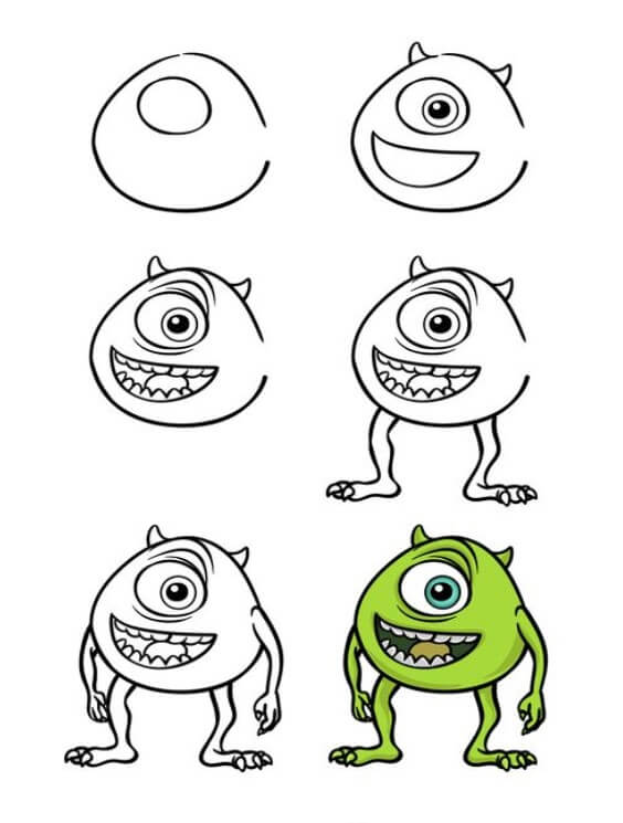 Desenhos de Monstro de um olho só