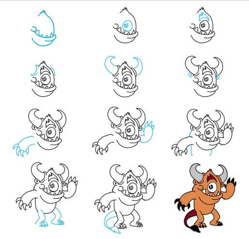 Desenhos de Monstro engraçado