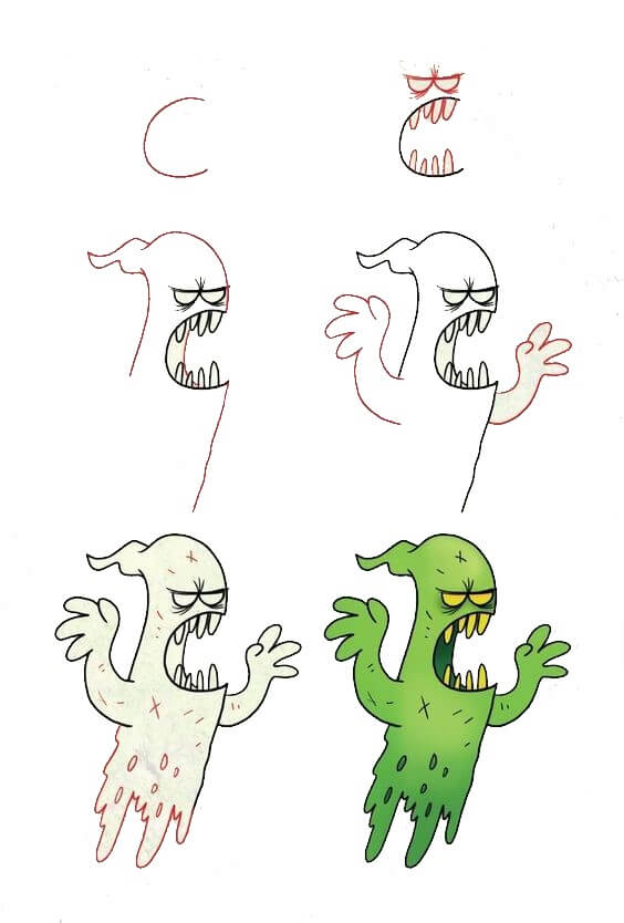 Desenhos de Monstro fantasma