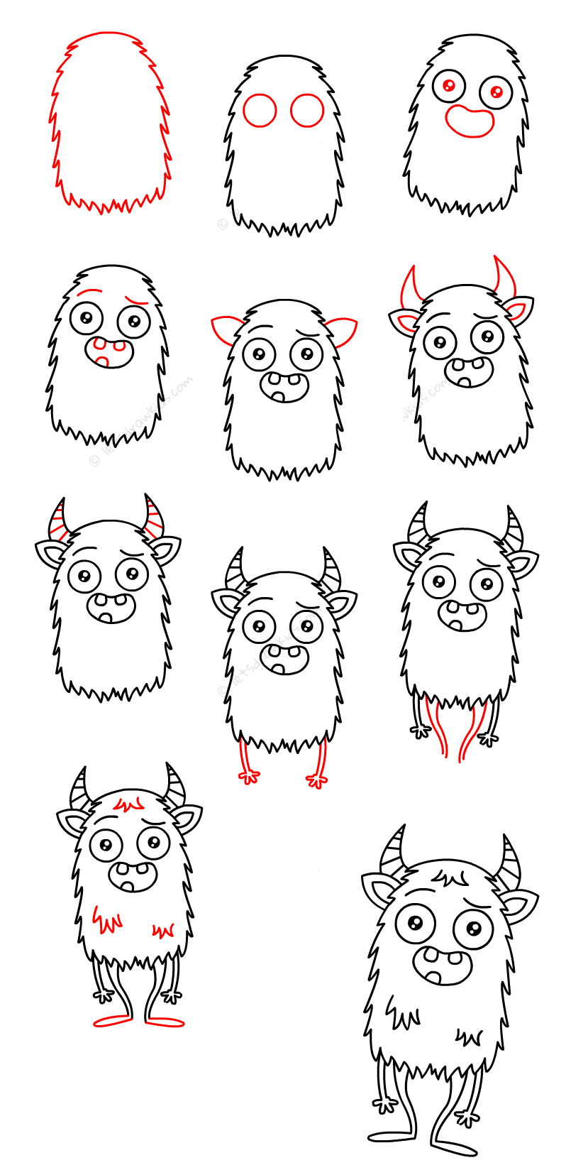 Desenhos de Monstro fofo