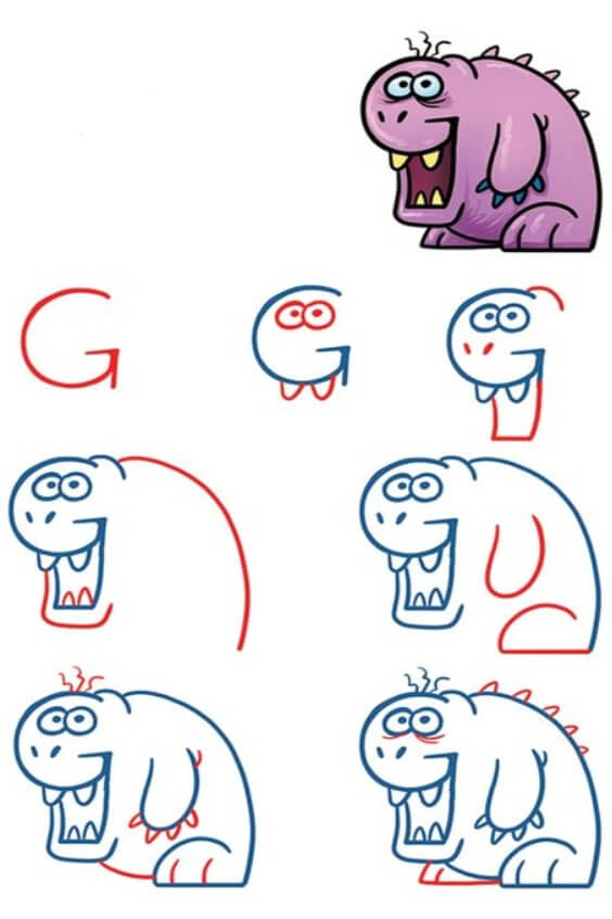 Desenhos de Monstro Gordo