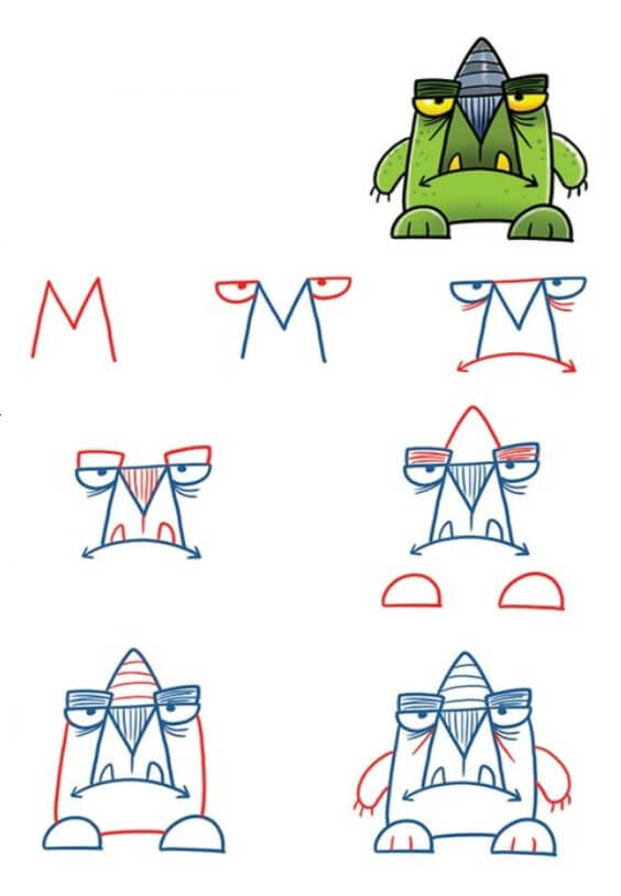 Desenhos de Monstro horrível