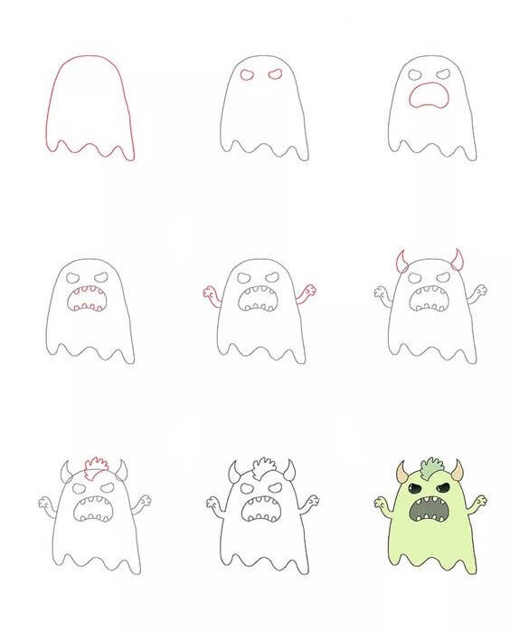 Desenhos de Monstro para imprimir