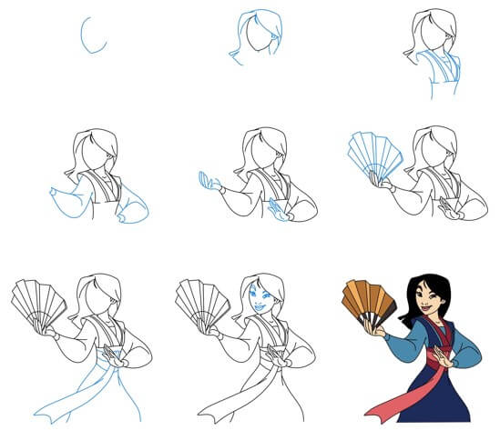 Desenhos de Mulan