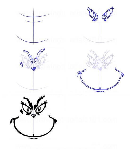 Desenhos de O rosto do Grinch