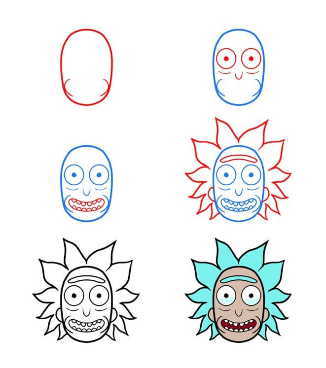 Desenhos de O rosto do Rick