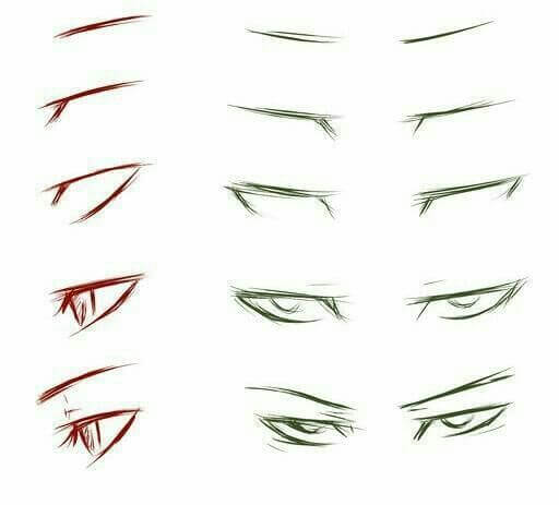 Desenhos de Olhos de anime estilosos