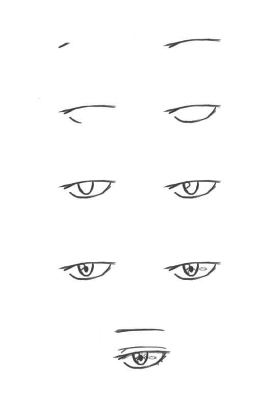 Desenhos de Olhos de anime para crianças