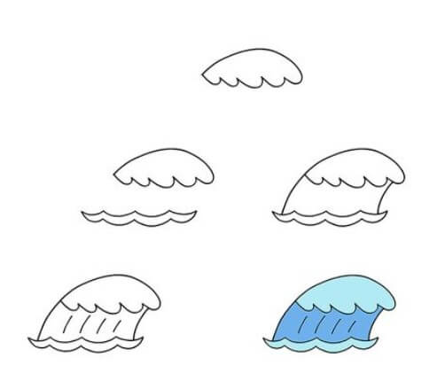 Desenhos de Onda muito simples