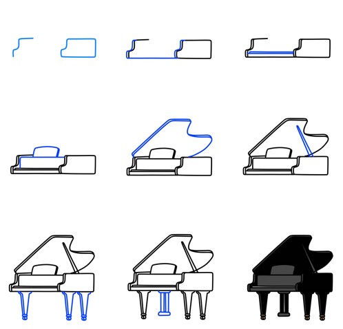Desenhos de Ótimo Piano