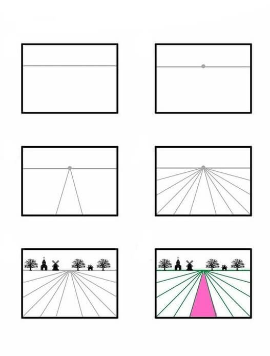 Desenhos de Paisagem muito fácil