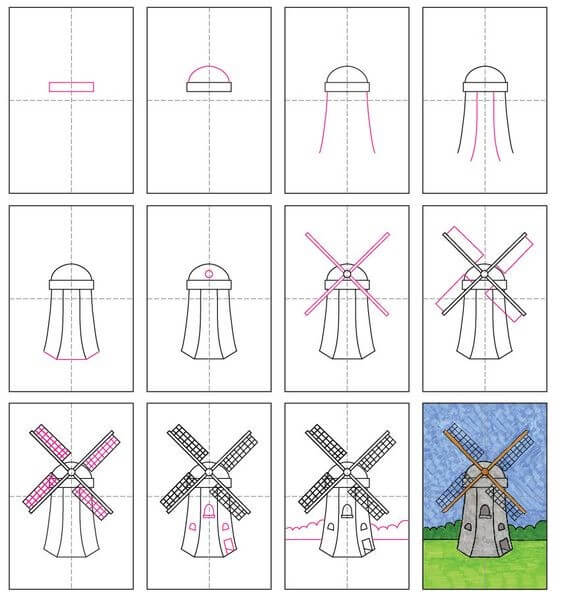 Desenhos de Paisagem simples e gratuita