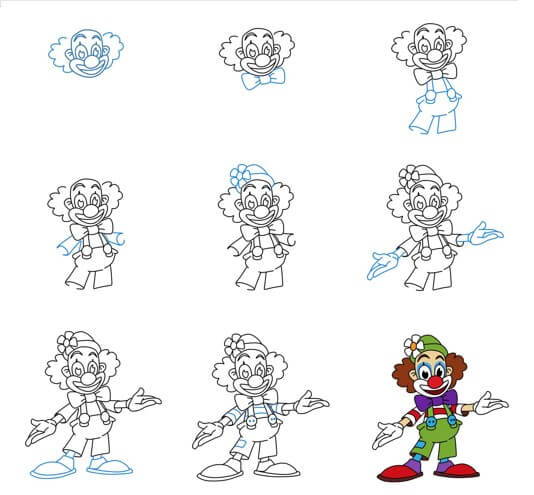 Desenhos de Palhaço bem-vindo