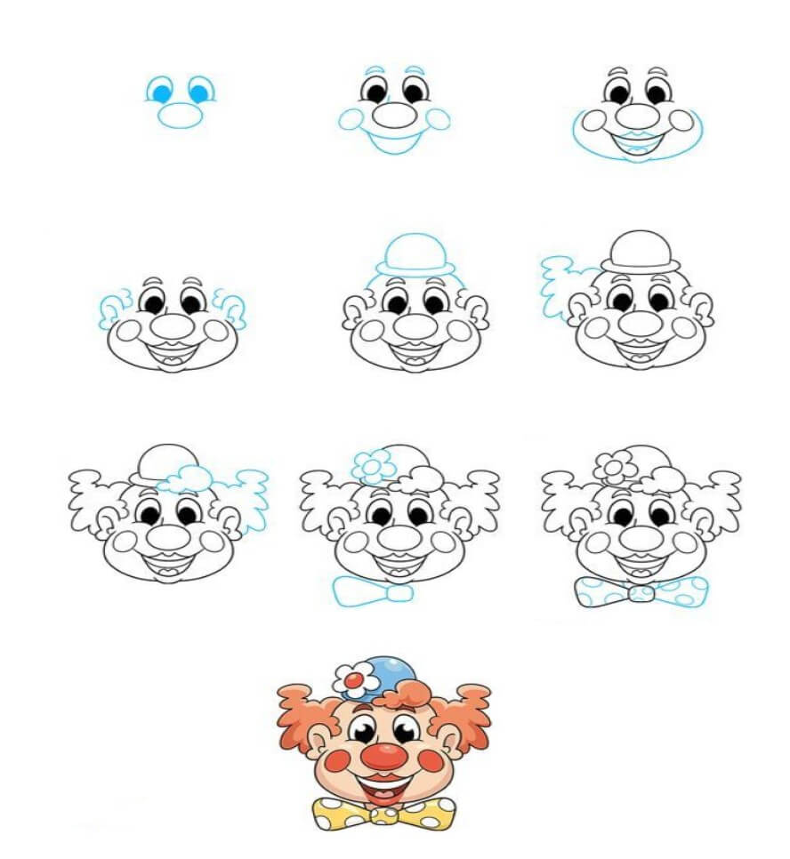 Desenhos de Palhaço com laço