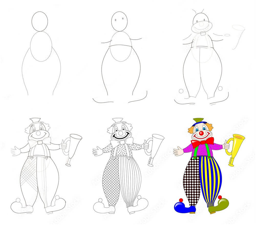 Desenhos de Palhaço de circo