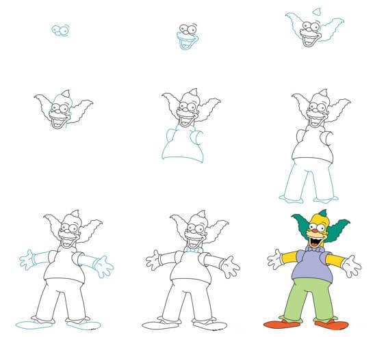 Desenhos de Palhaço engraçado