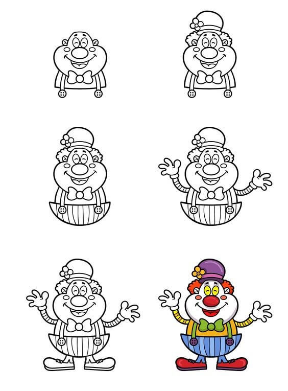 Desenhos de Palhaço impressão grátis