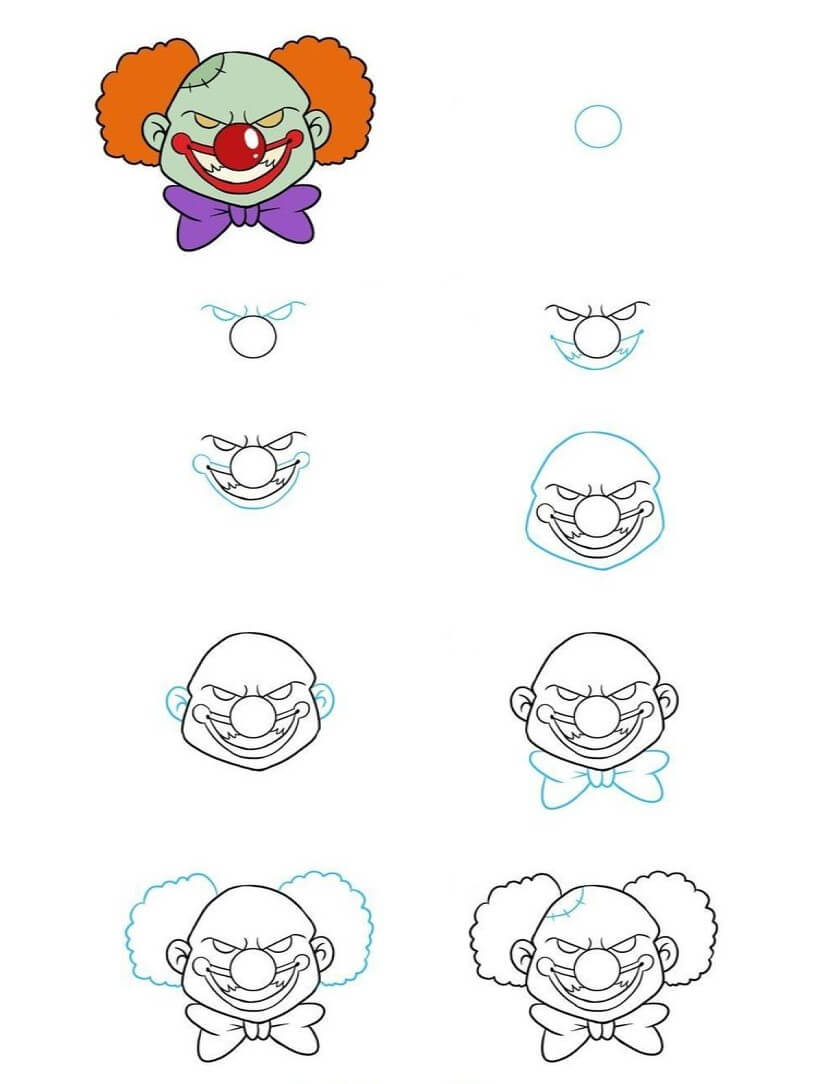 Desenhos de Palhaço Perigoso